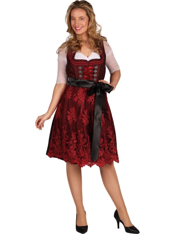 Rode Kanten Dirndl Dames Oktoberfest