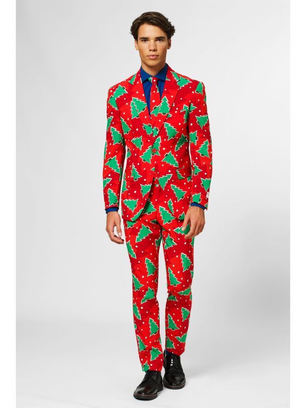 Rode Kerstbomen Opposuits Kostuum