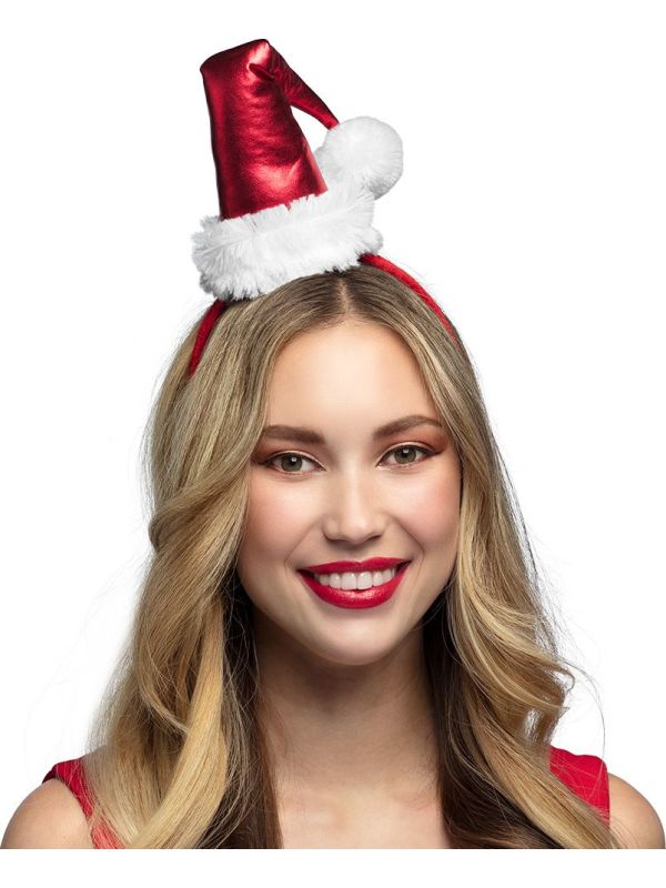 Rode Kerstmuts Diadeem