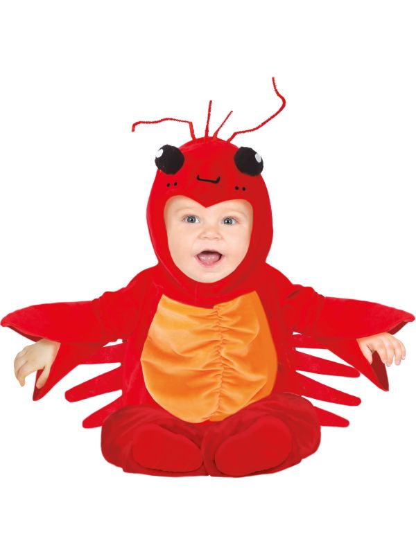 Rode Kreeft Kostuum Baby