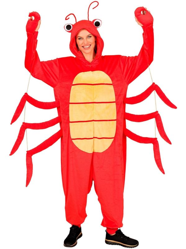 Rode Kreeft Onesie Dames Heren