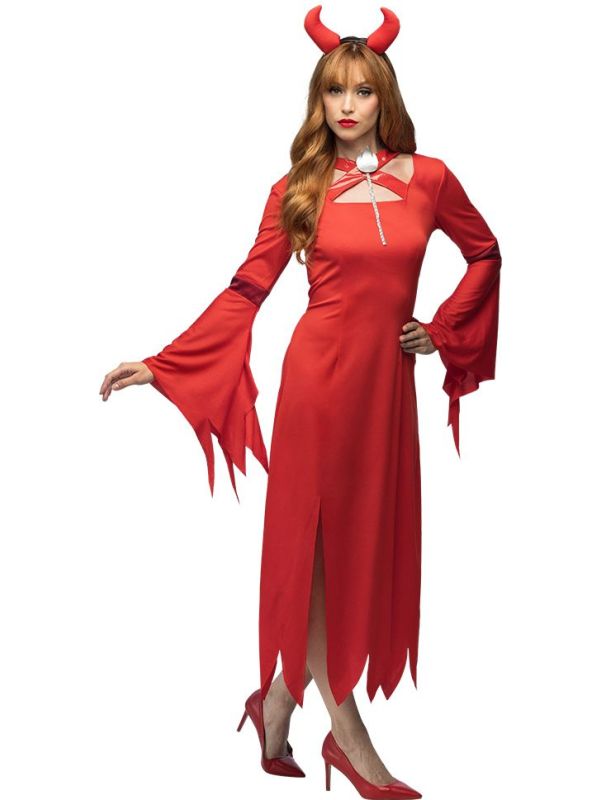 Rode Lady Lucifer Jurk Dames