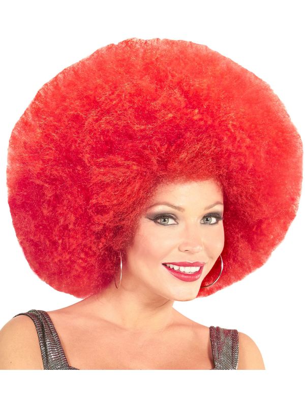 Rode Maxi Afro Pruik