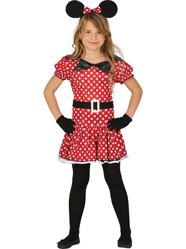 Rode Minnie Mouse jurk meisjes