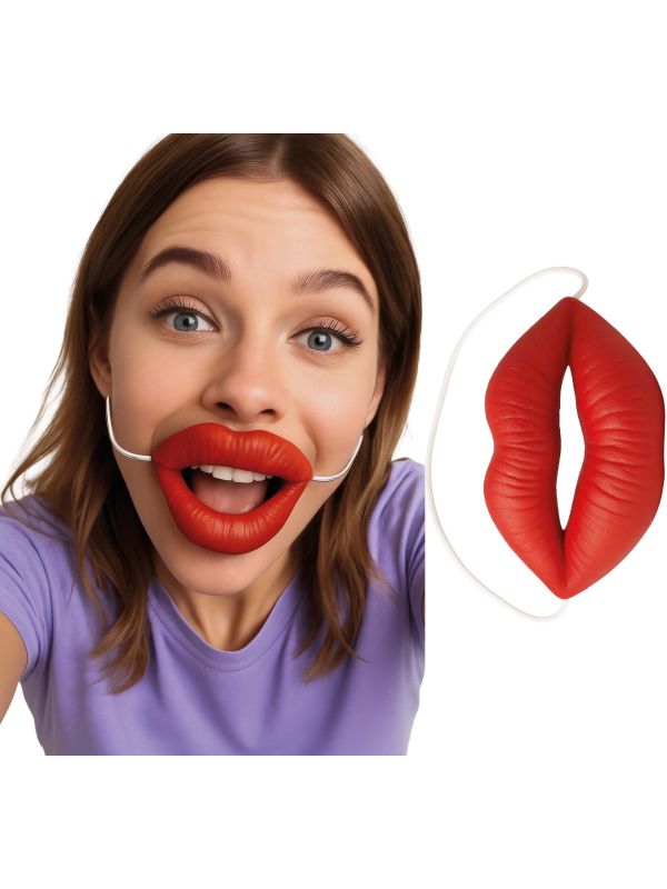 Rode Opzet Lippen Elastiek