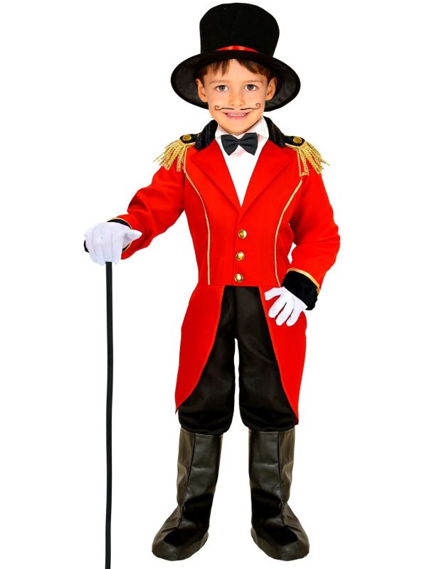 Rode Ringmeester Circus Slipjas Kind