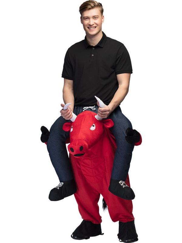 Rode Stier Instapkostuum Volwassenen