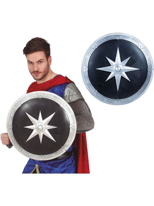 Romeins Leger Schild Zwart 45cm