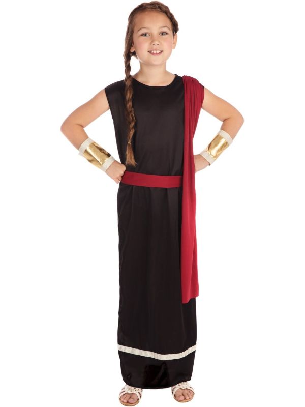 Romeins Meisje Zwart Kostuum