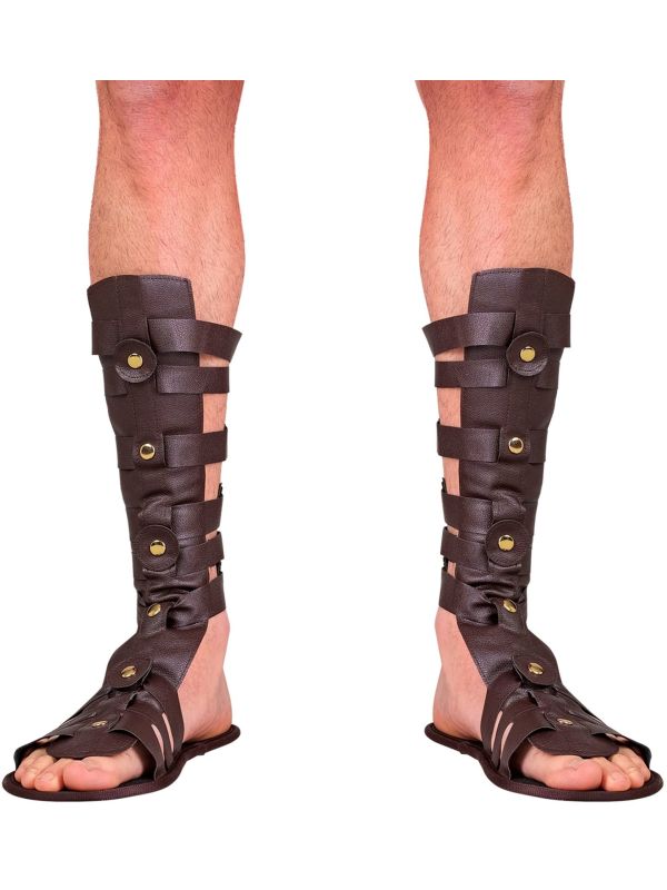 Romeinse Sandalen Schoenen Bruin Heren Carnaval