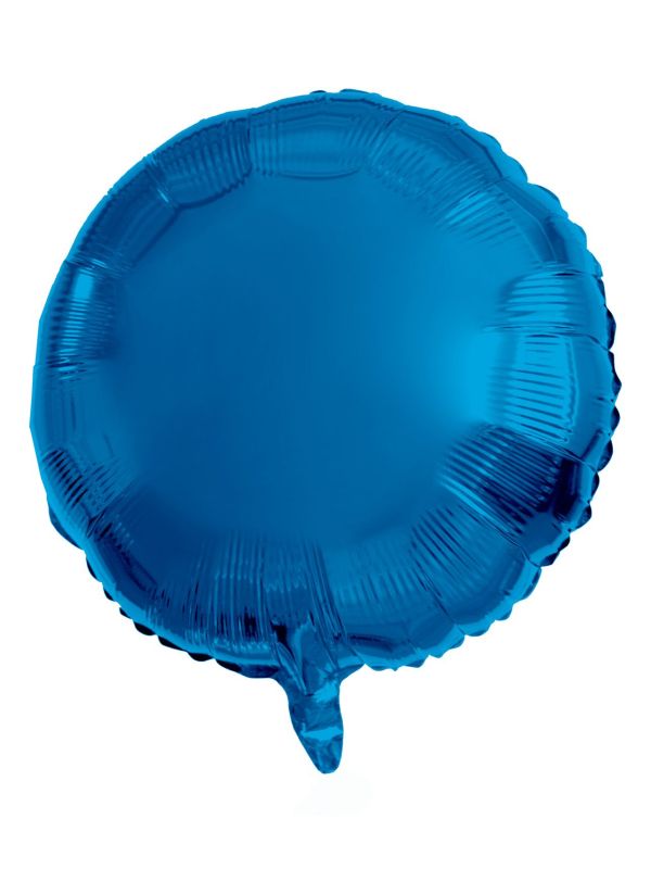Ronde Folieballon 45cm Blauw
