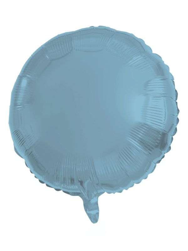 Ronde Folieballon 45cm Pastel Blauw
