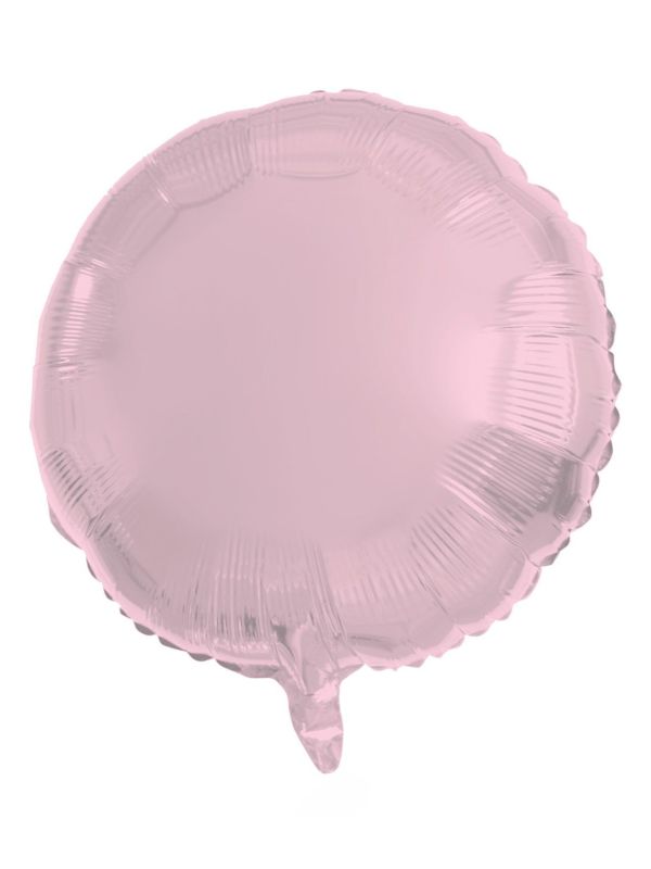 Ronde Folieballon 45cm Pastel Roze
