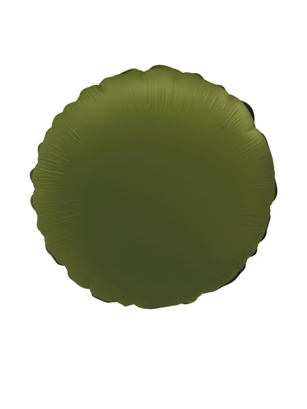 Ronde Folieballon Olijfgroen 45 cm