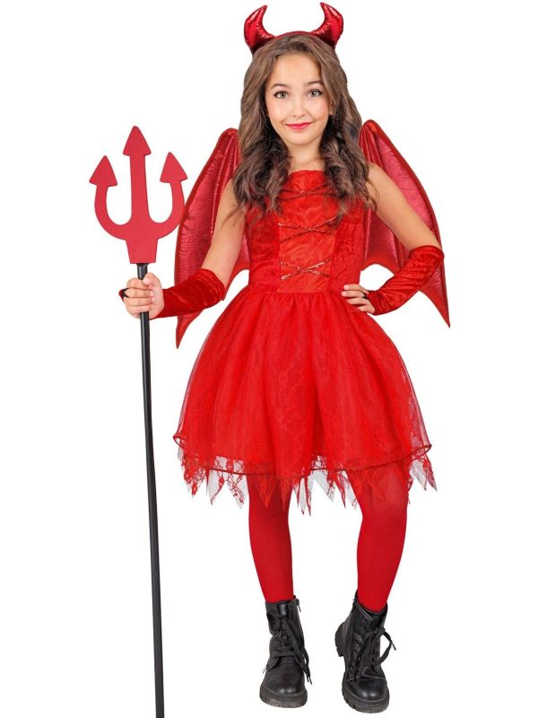Rood Duivel Kostuum Meisjes