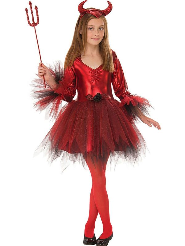 Rood Duivel Tutu Kostuum Meisjes