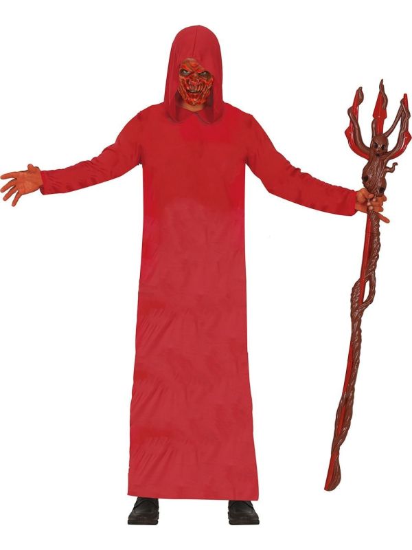 Rood Lang Duivel Gewaad Halloween