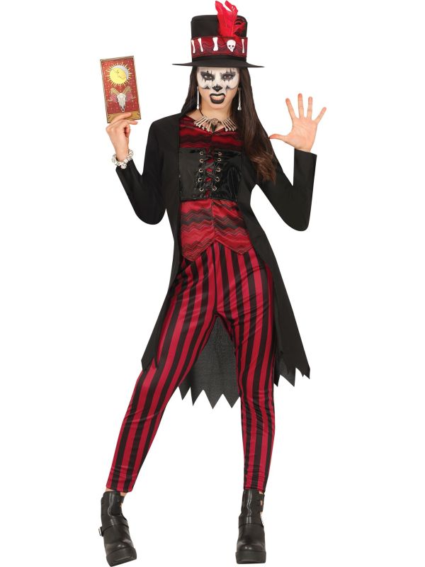 Rood Zwart Gestreepte Voodoo Outfit Meisjes 14-16 Jaar