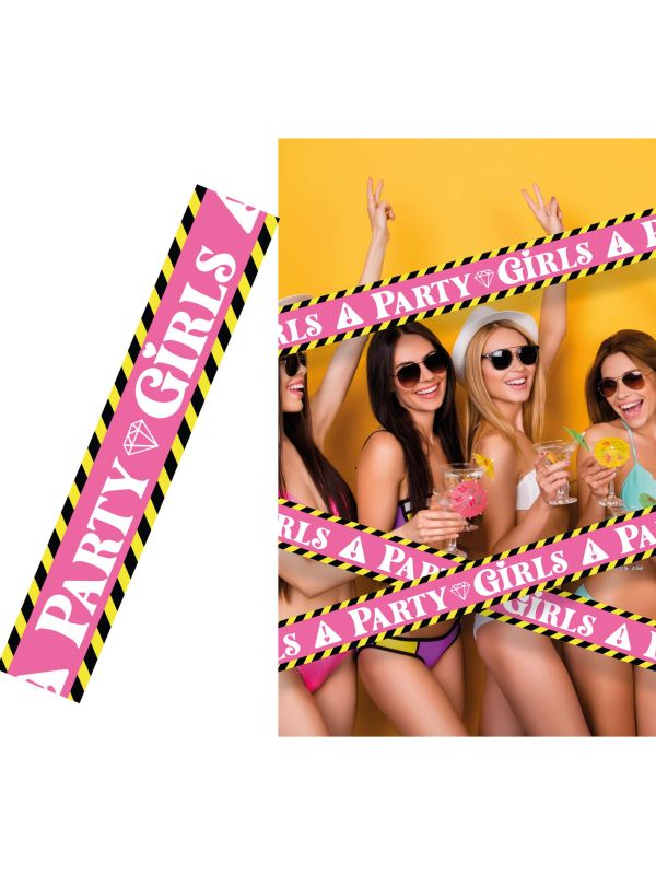 Roze Afzetlint Party Girls 7,6M