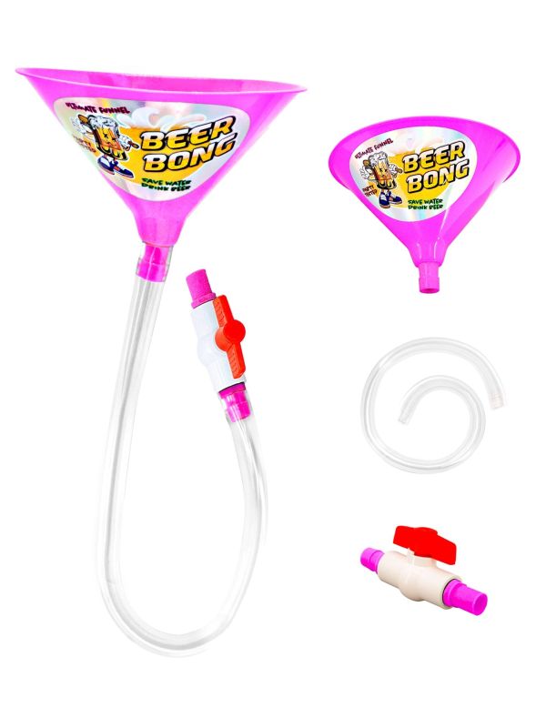 Roze Dranktrechter Beer Bong