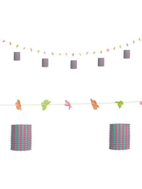 Roze-Groene Lantaarn Slinger