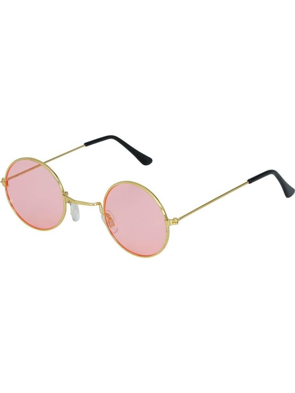 Roze Hippie Retro Zonnebril Klein Volwassenen