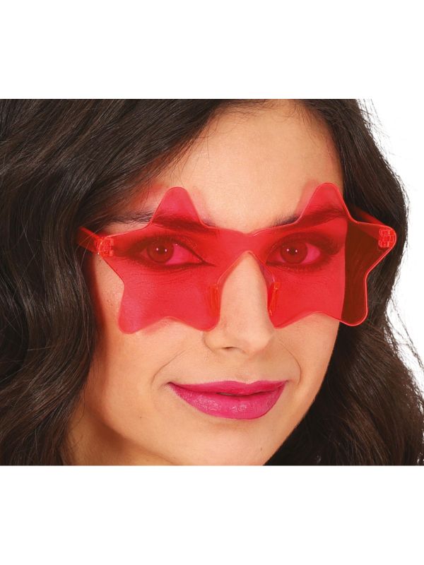 Roze Hippie Sterren Bril Volwassenen