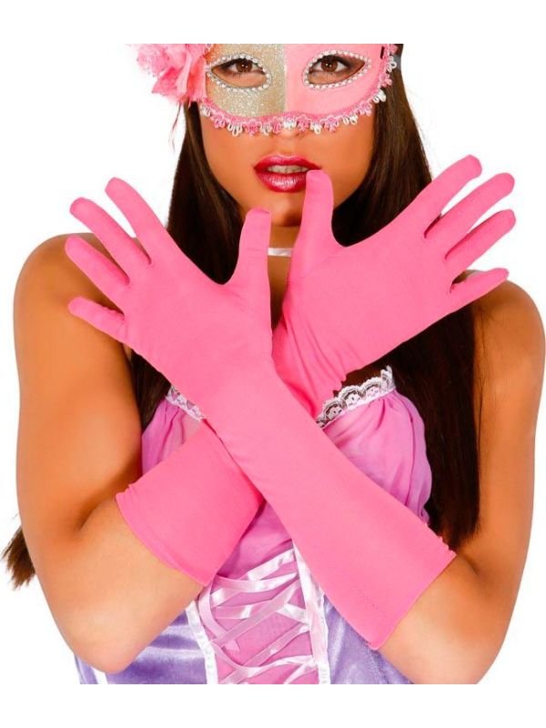 Roze Lange Handschoenen Budget