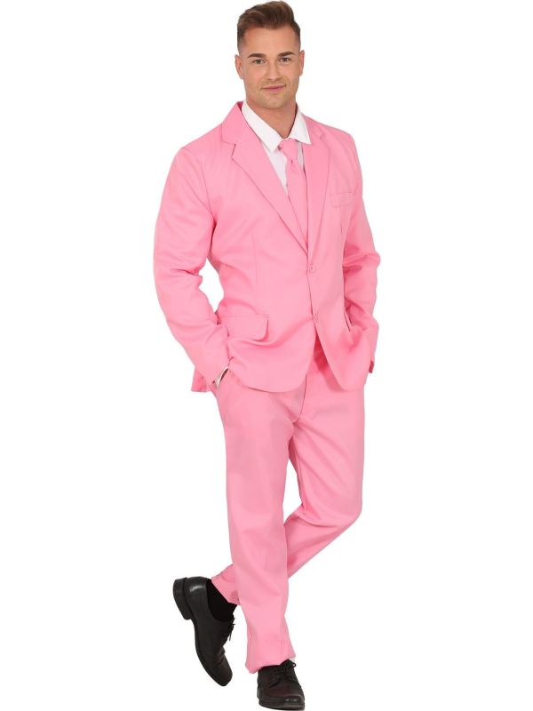 Roze Maatpak Heren Carnaval