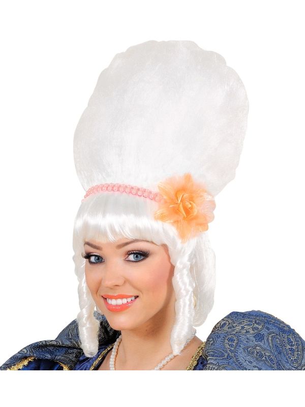 Roze Markiezin Pruik