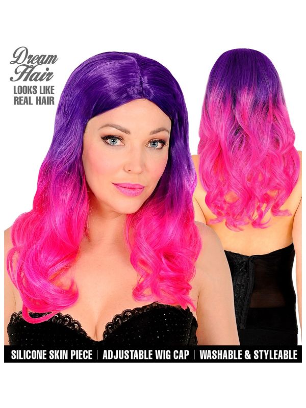 Roze Ombre Diva Pruik