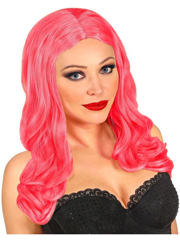 Roze Roxy Pruik