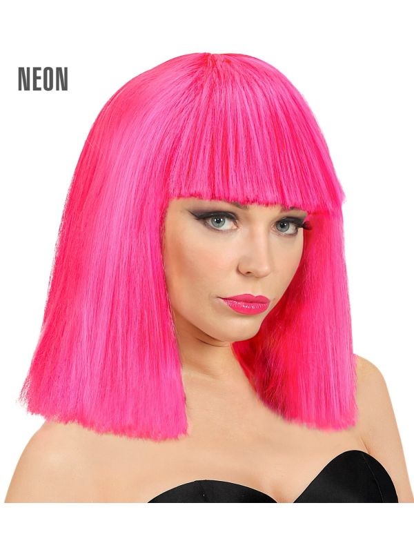 Roze Showgirl Pruik