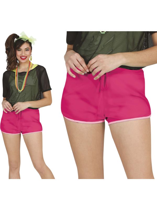 Roze Sportbroek 80's Dames