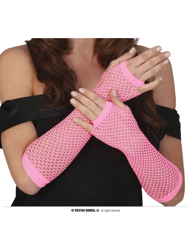 Roze Visnethandschoenen