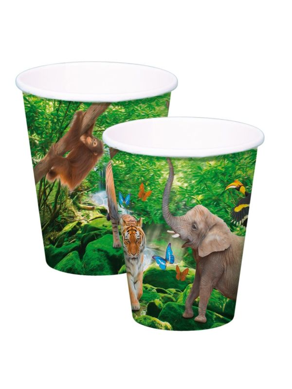 Safari Dieren Party Wegwerp Bekers