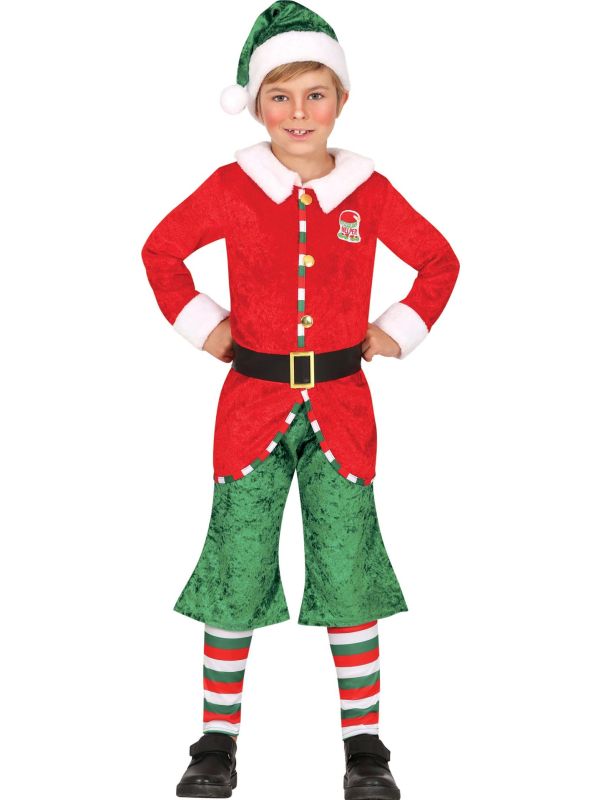 Santa Helper Kerstelf Kostuum Kind