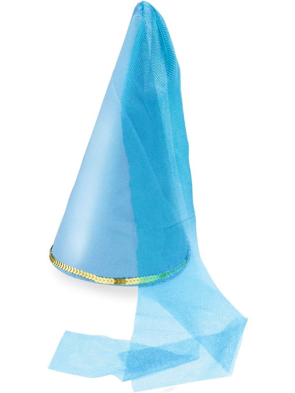 Satijnen Fee Hoed Blauw Kind