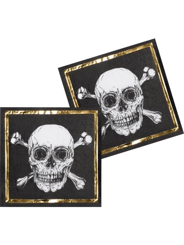 Schedels Piraten Thema Feest Servetten