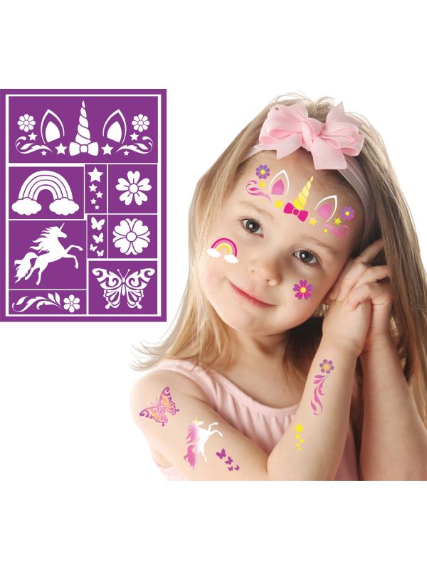 Schmink Sjablonen Kind Eenhoorn