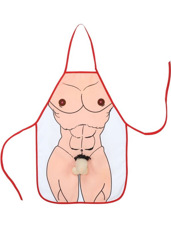 Schort Naakte Man met Piemel