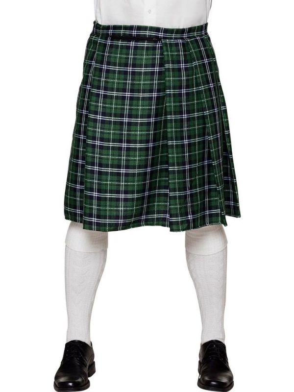 Schotse Tartan Kilt Groen