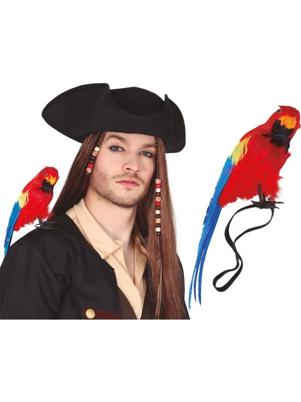 Schouder Piraten Papegaai Rodd 30cm