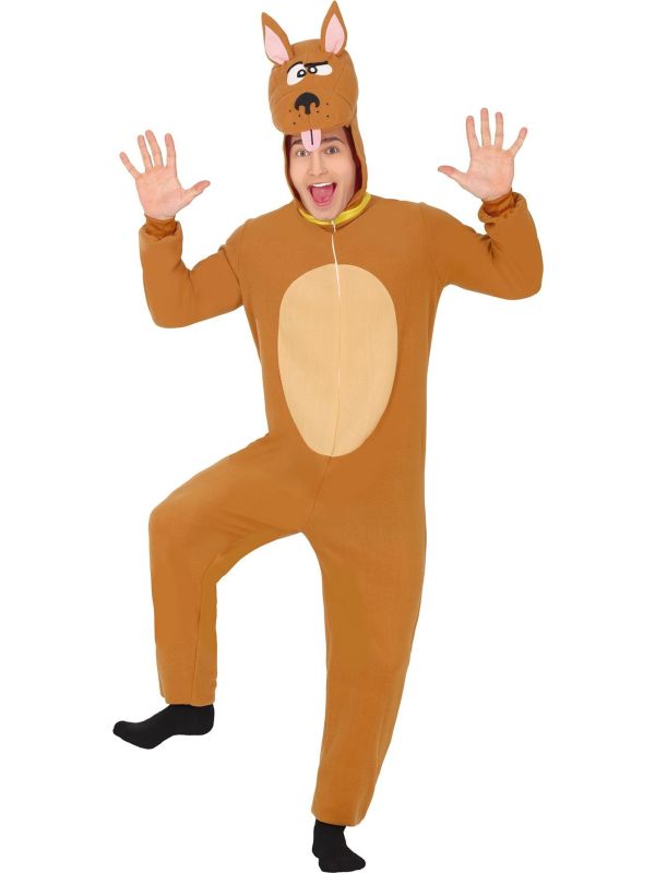 Scooby Doo Bruine Onesie Hond Volwassenen