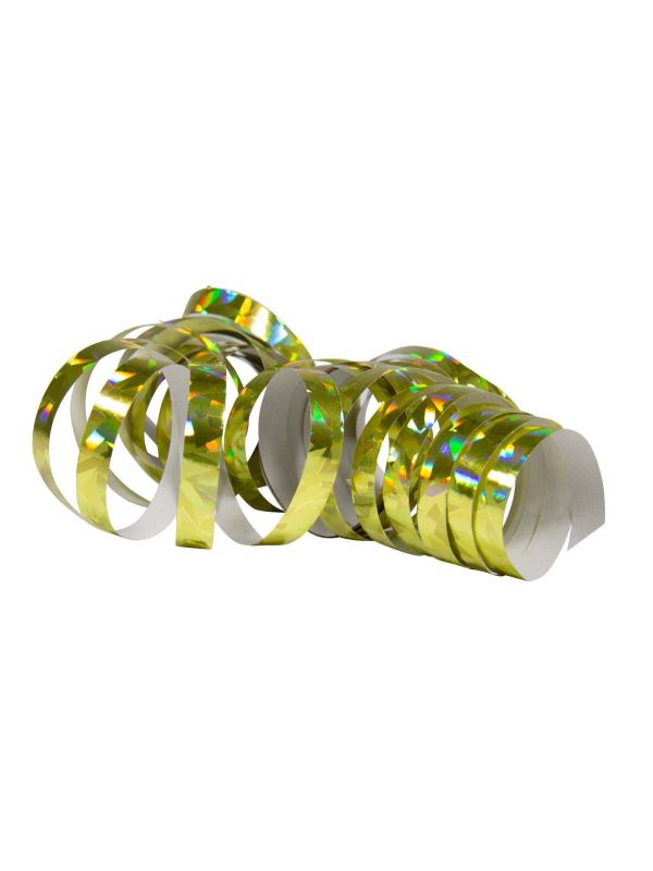 Serpentines Holografisch Goud 2 Stuks