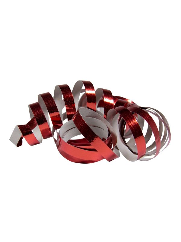 Serpentines Metallic Rood 2 Stuks