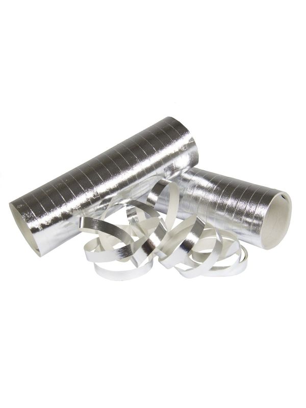 Serpentines Metallic Zilver 3 Stuks