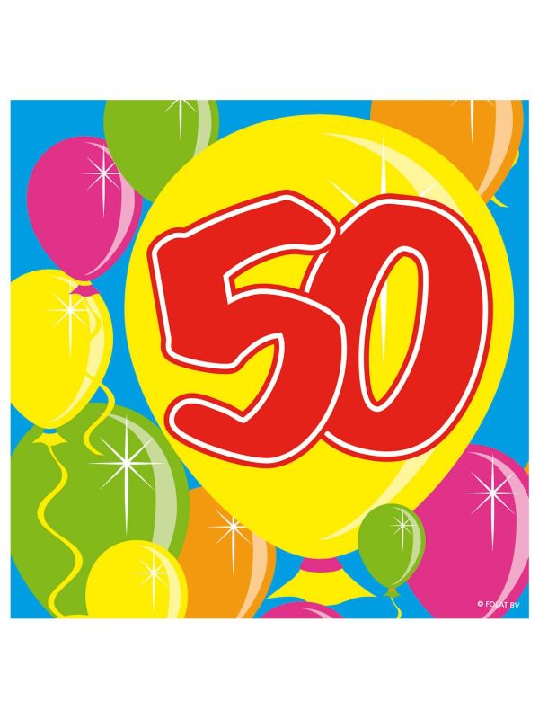 Servetten Feest 50 Jaar