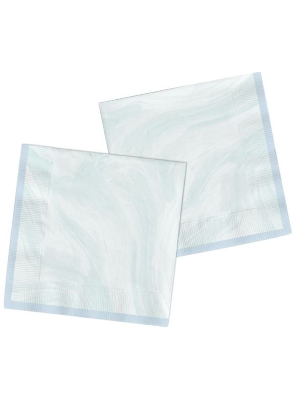 Servetten Marmer Blauw