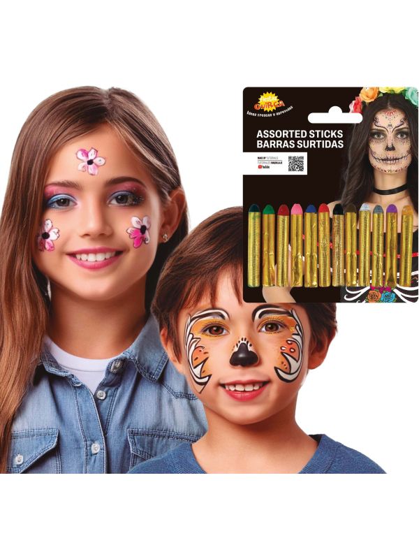 Set Meerkleurige Make-Up Sticks